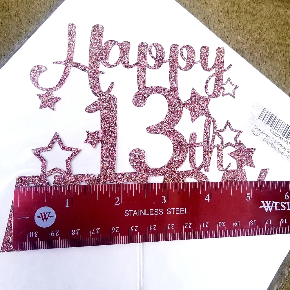 Happy 13th Birthday Cake Topper